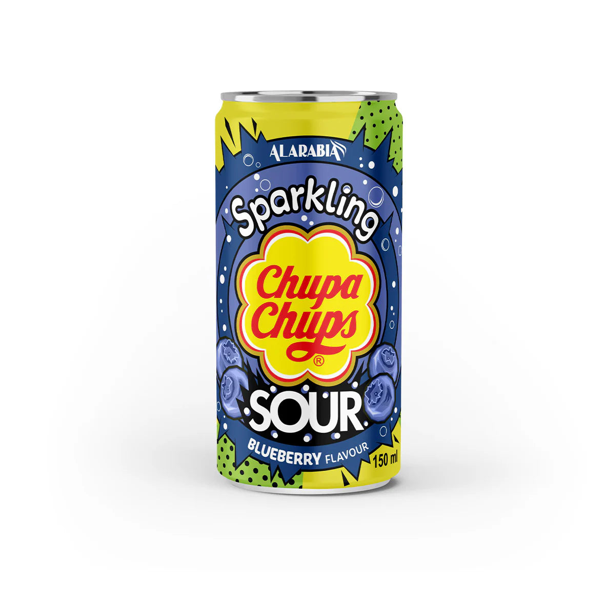Chupa Chups Sparkling Drinks Sour Blueberry 150 ml