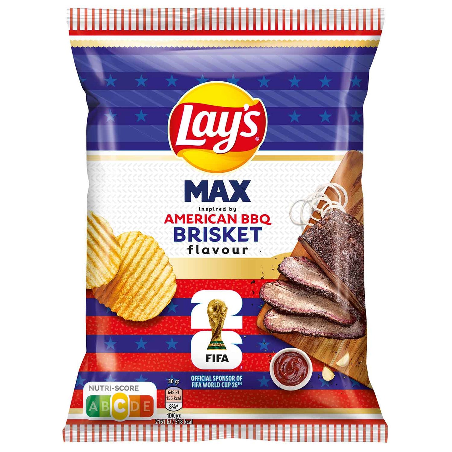 Lay's Max American BBQ Brisket 100g World Cup